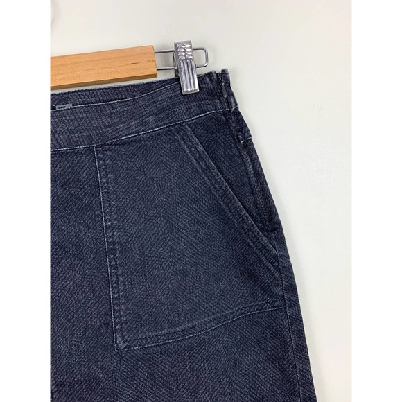 Prana Denim Kara Mini Jean Skirt Pebble Gray 6 S Small - Picture 4 of 9